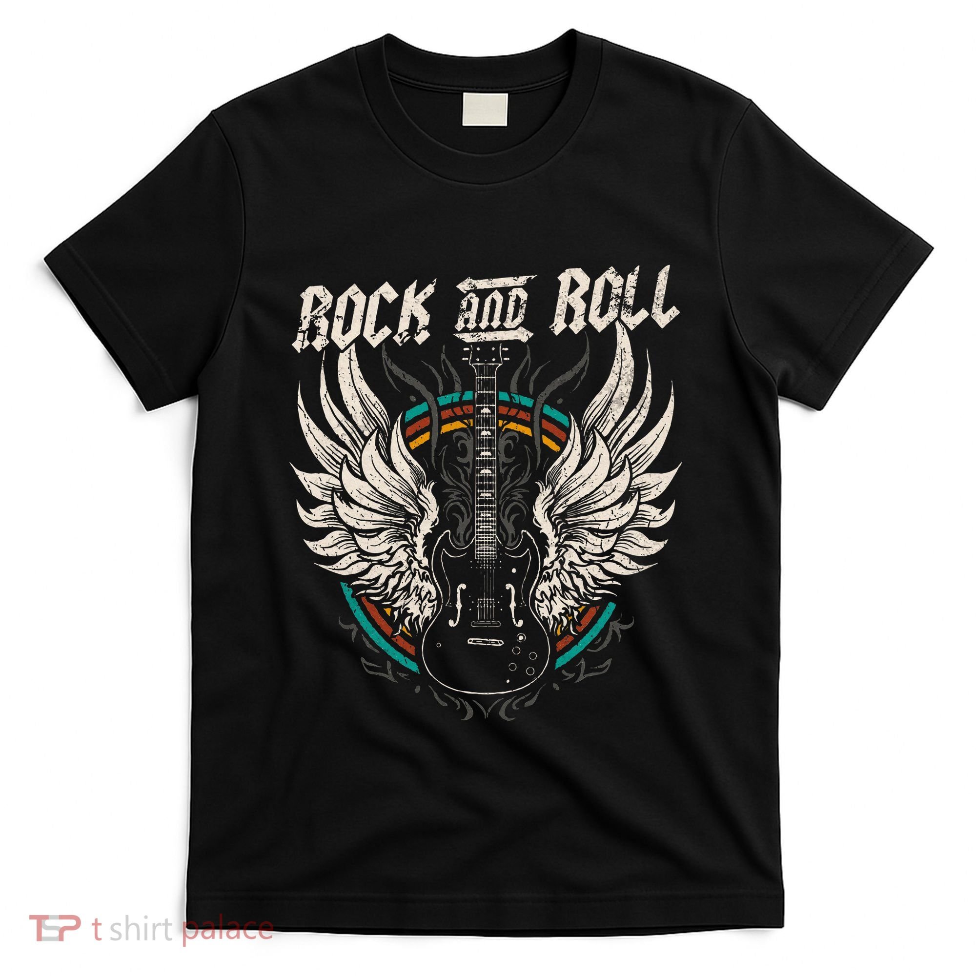 Rock And Roll Guitar Vintage Rock Music T-Shirt