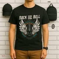 Rock And Roll Guitar Vintage Rock Music T-Shirt thumb 6