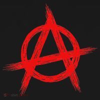 Red Anarchist Symbol Distressed Political Anarchy Rock Star Mousepad thumb 1