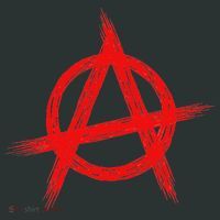 Red Anarchist Symbol Distressed Political Anarchy Rock Star Infant Baby Jersey Bodysuit thumb 2