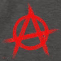 Red Anarchist Symbol Distressed Political Anarchy Rock Star Vector Backpack thumb 2