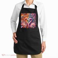 Rhett And Scarlett Flamingos Key West Butterfly Love Apron thumb 2