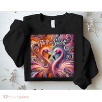 Rhett And Scarlett Flamingos Key West Butterfly Love Sweatshirt thumb 2