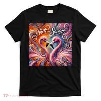 Rhett And Scarlett Flamingos Key West Butterfly Love T-Shirt thumb 0