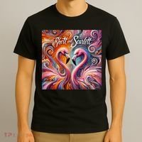 Rhett And Scarlett Flamingos Key West Butterfly Love T-Shirt thumb 3
