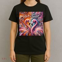 Rhett And Scarlett Flamingos Key West Butterfly Love T-Shirt thumb 4
