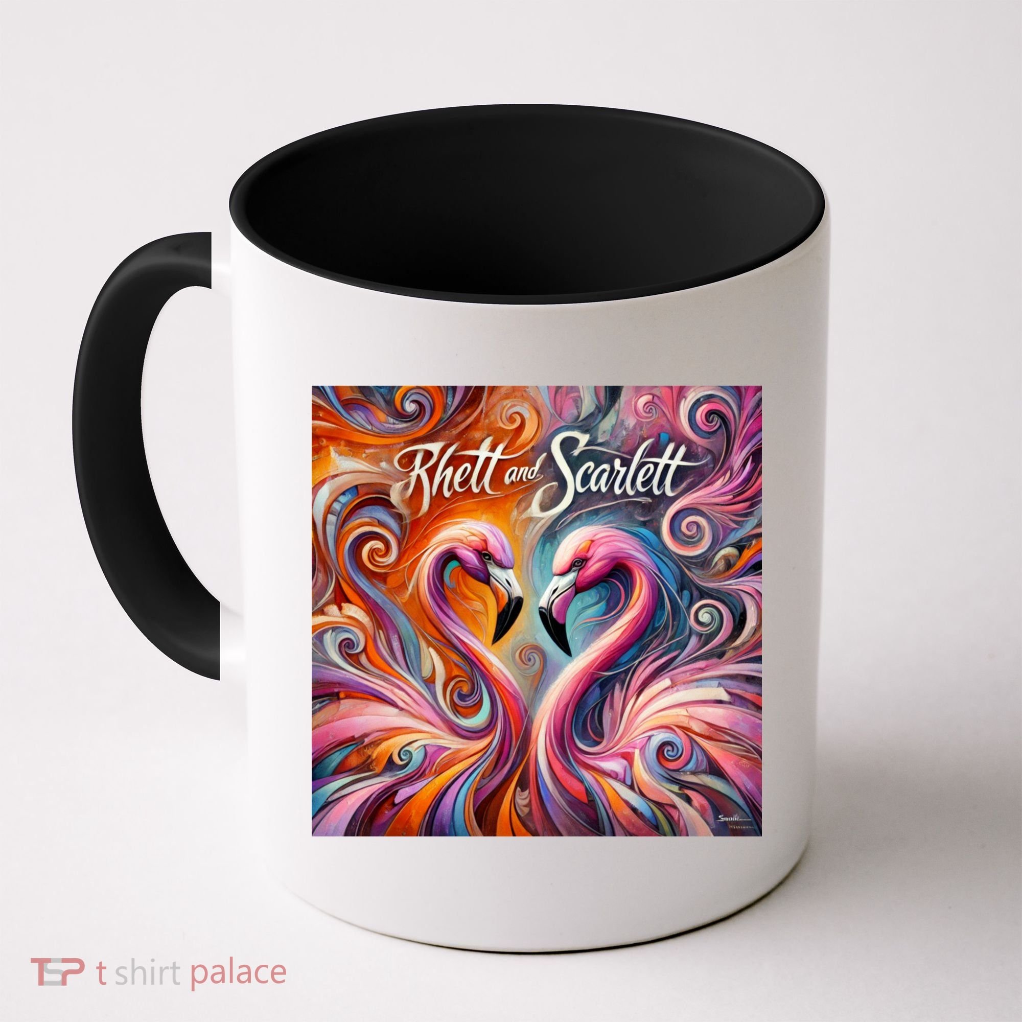 Rhett And Scarlett Flamingos Key West Butterfly Love Coffee Mug