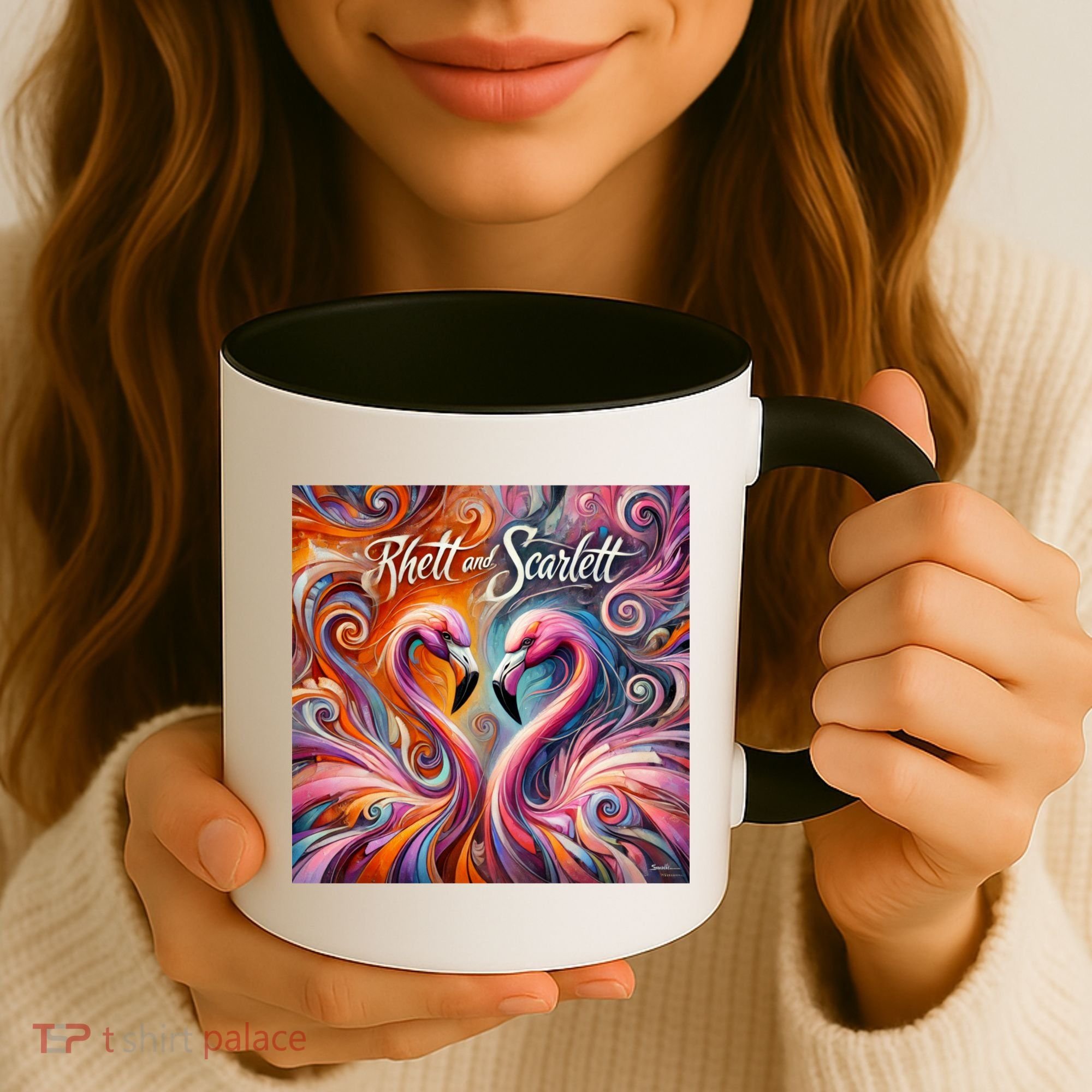 Rhett And Scarlett Flamingos Key West Butterfly Love Coffee Mug
