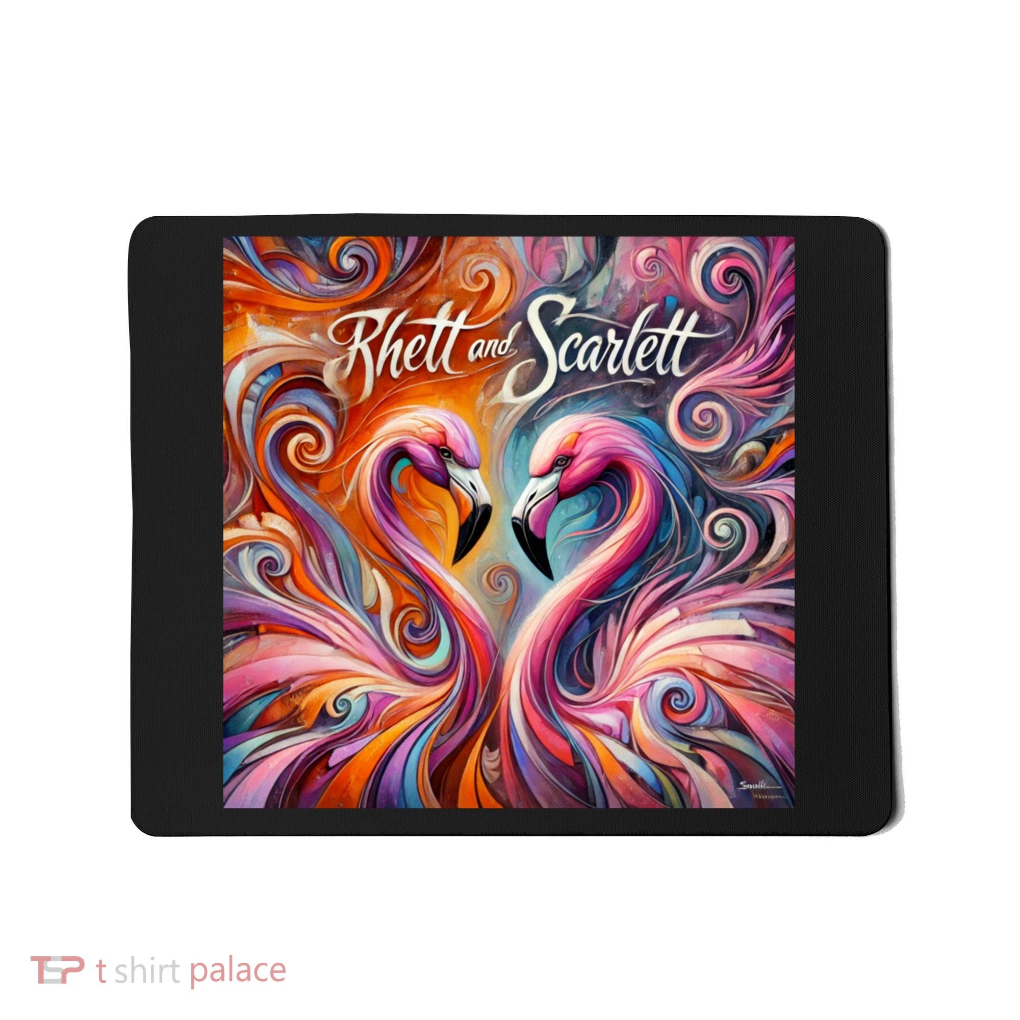 Rhett And Scarlett Flamingos Key West Butterfly Love Mousepad