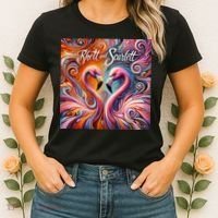 Rhett And Scarlett Flamingos Key West Butterfly Love Women's T-Shirt thumb 2