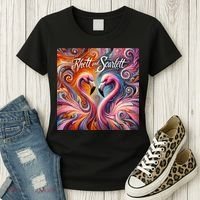 Rhett And Scarlett Flamingos Key West Butterfly Love Women's T-Shirt thumb 3