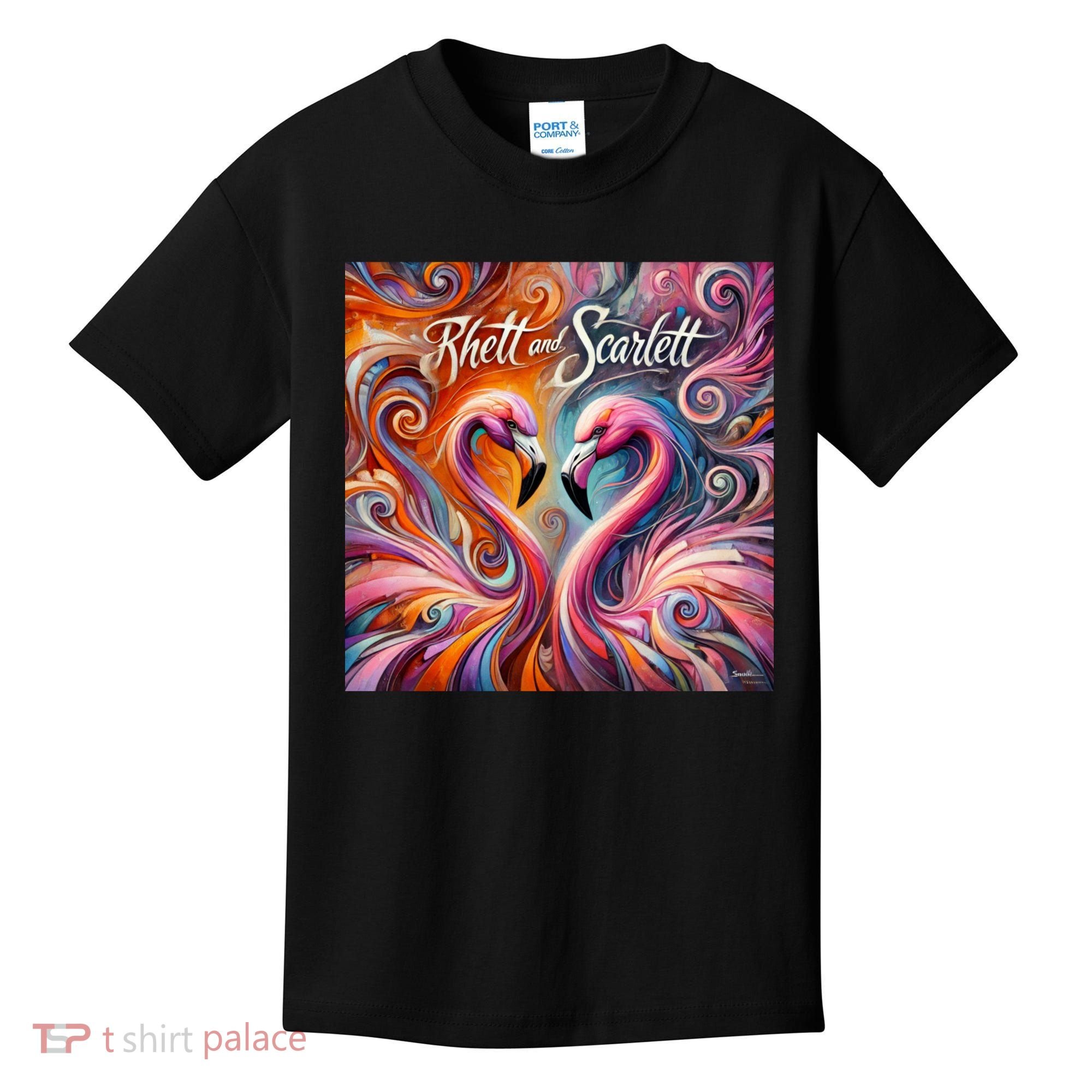 Rhett And Scarlett Flamingos Key West Butterfly Love Kids T-Shirt