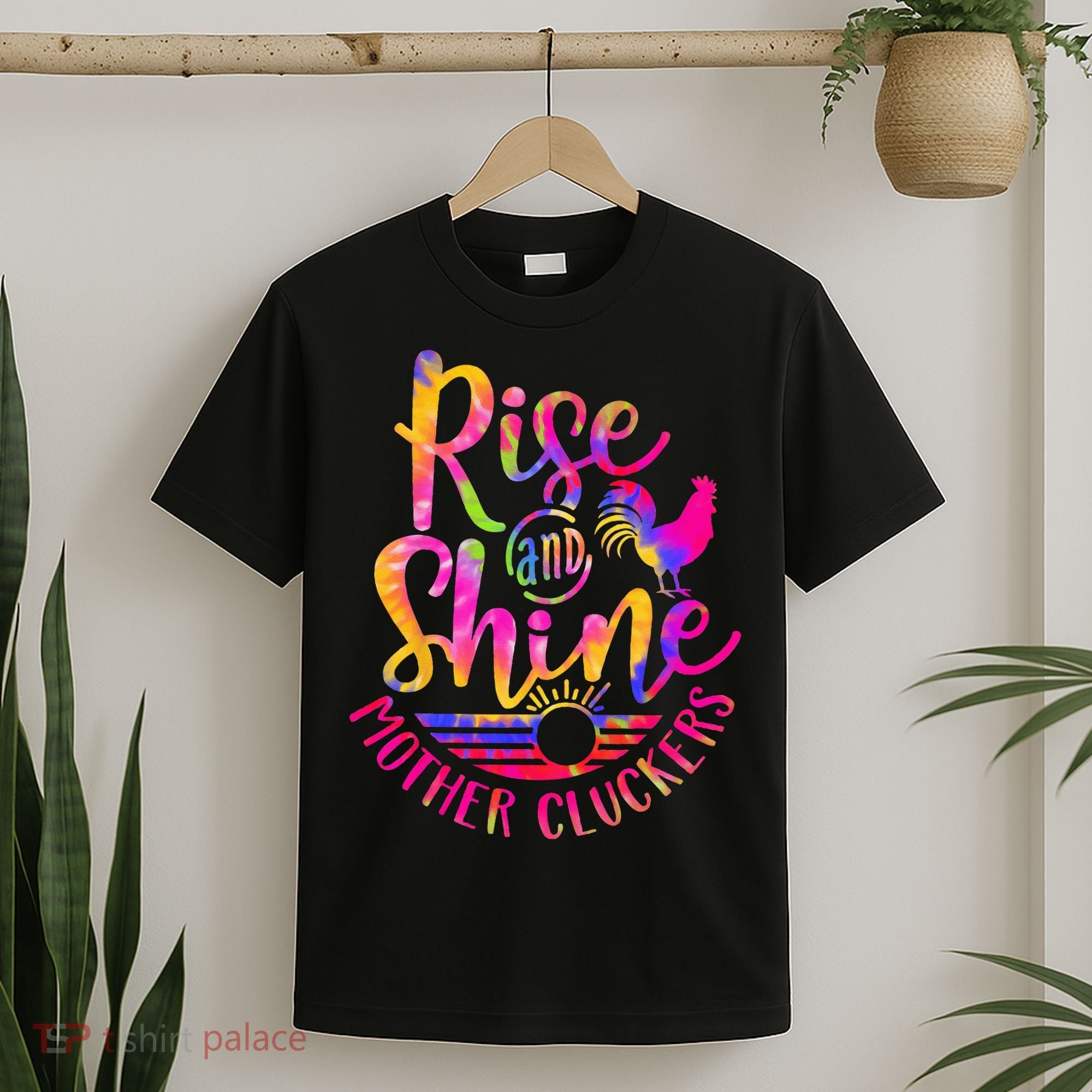 Rise and Shine Mother Cluckers Chicken World Farm Animals T-Shirt