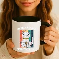 Rise And Sip Find Your Grip Funny Caffeine Coffee Coffee Mug thumb 3