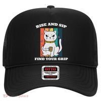 Rise And Sip Find Your Grip Funny Caffeine Coffee Hat thumb 0