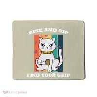Rise And Sip Find Your Grip Funny Caffeine Coffee Mousepad thumb 0