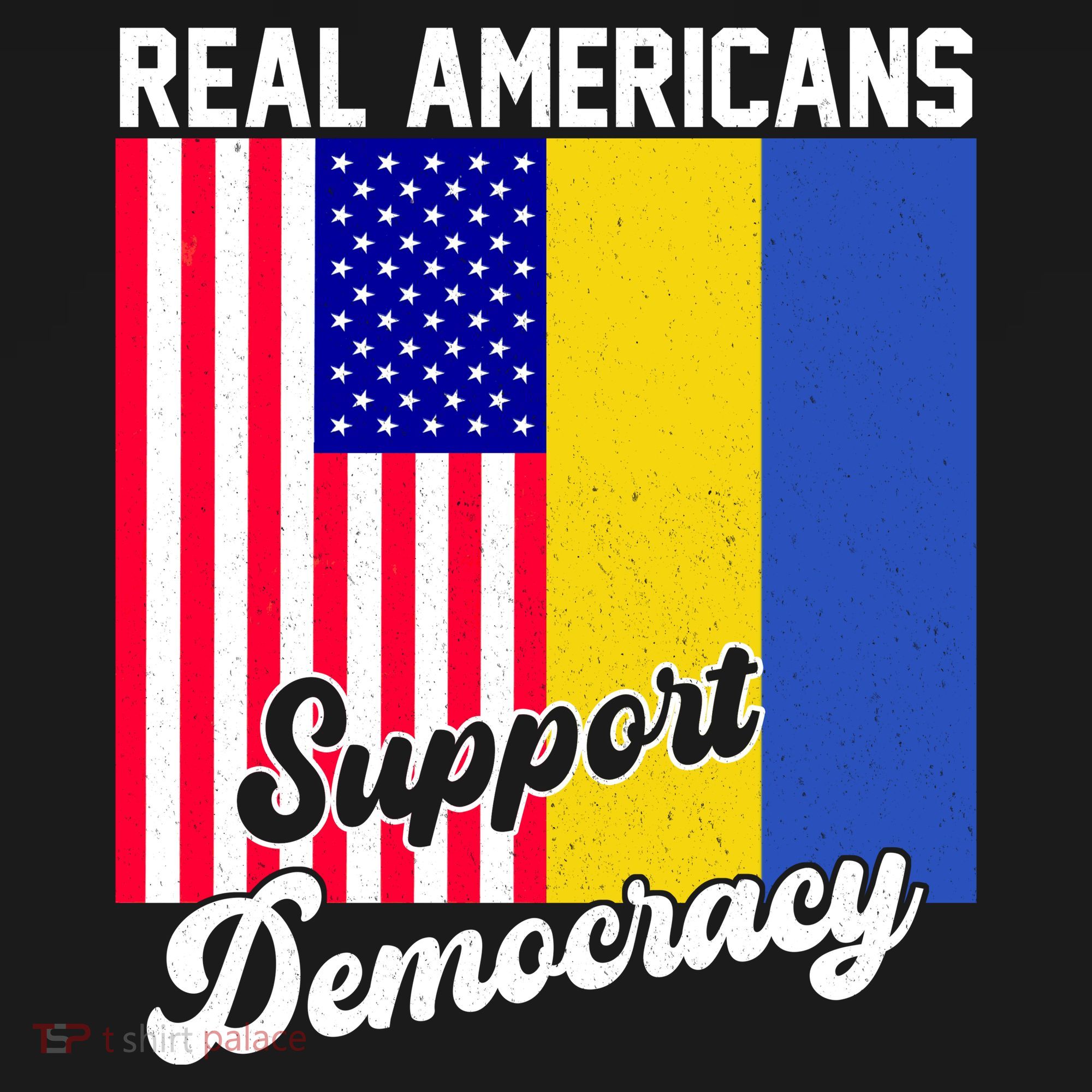 Real Americans Support Democracy Pro Ukraine Anti War Peace Backpack
