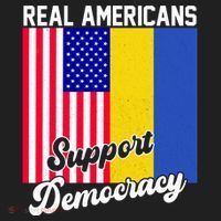 Real Americans Support Democracy Pro Ukraine Anti War Peace Tumbler thumb 3