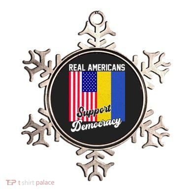 Real Americans Support Democracy Pro Ukraine Anti War Peace Ornament