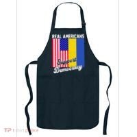 Real Americans Support Democracy Pro Ukraine Anti War Peace Apron thumb 0