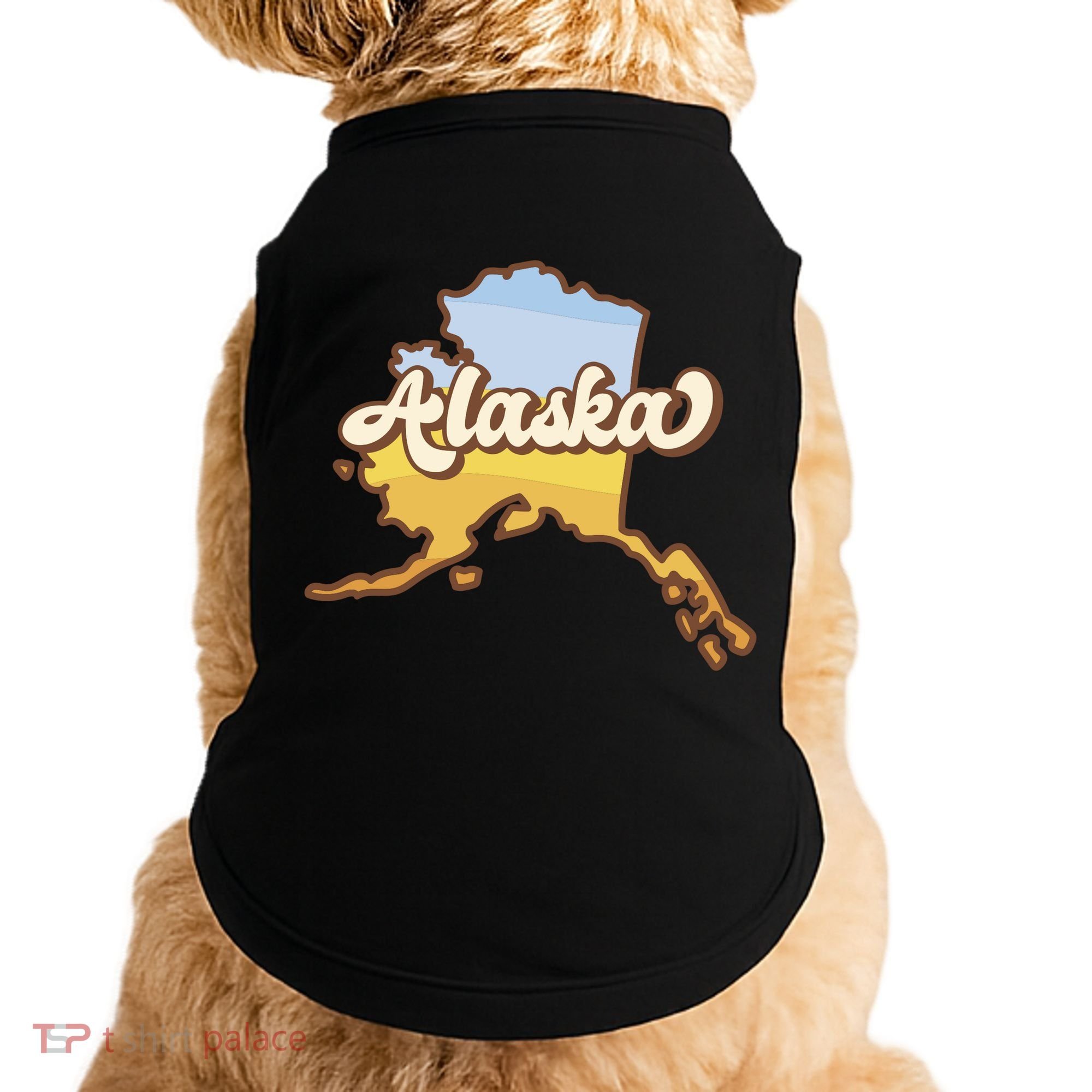 Retro Alaska State Logo Doggie Tank