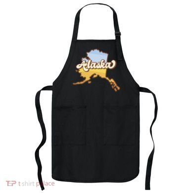Retro Alaska State Logo Apron