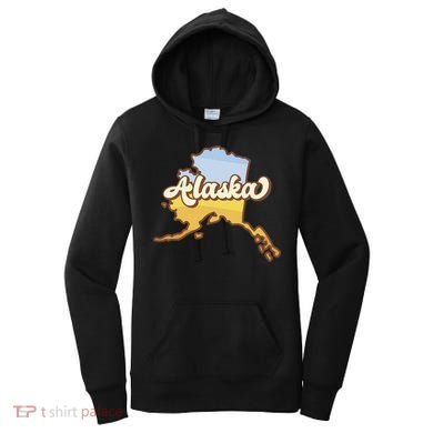 Retro Alaska State Logo Women's Hoodie