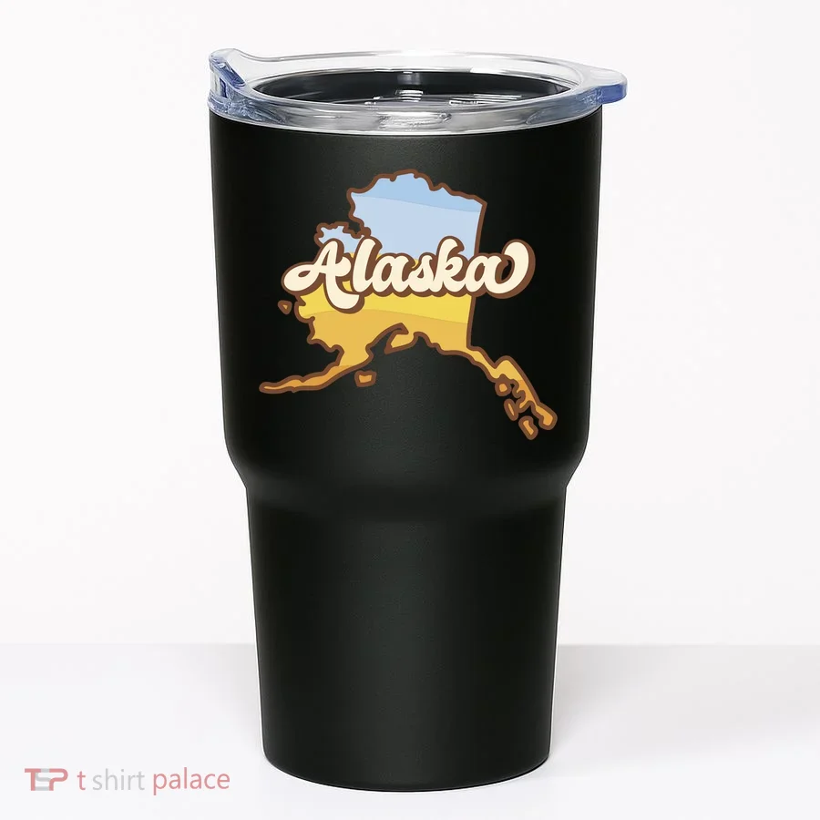 Retro Alaska State Logo Tumbler