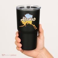 Retro Alaska State Logo Tumbler thumb 2
