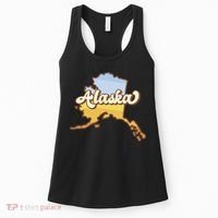 Retro Alaska State Logo Women's Tank Top thumb 0