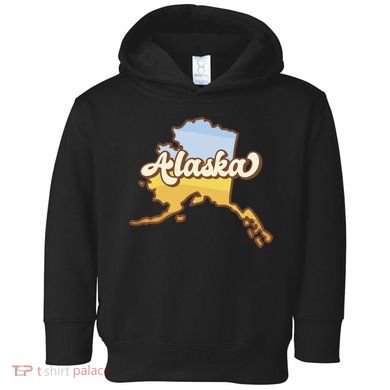 Retro Alaska State Logo Toddler Hoodie