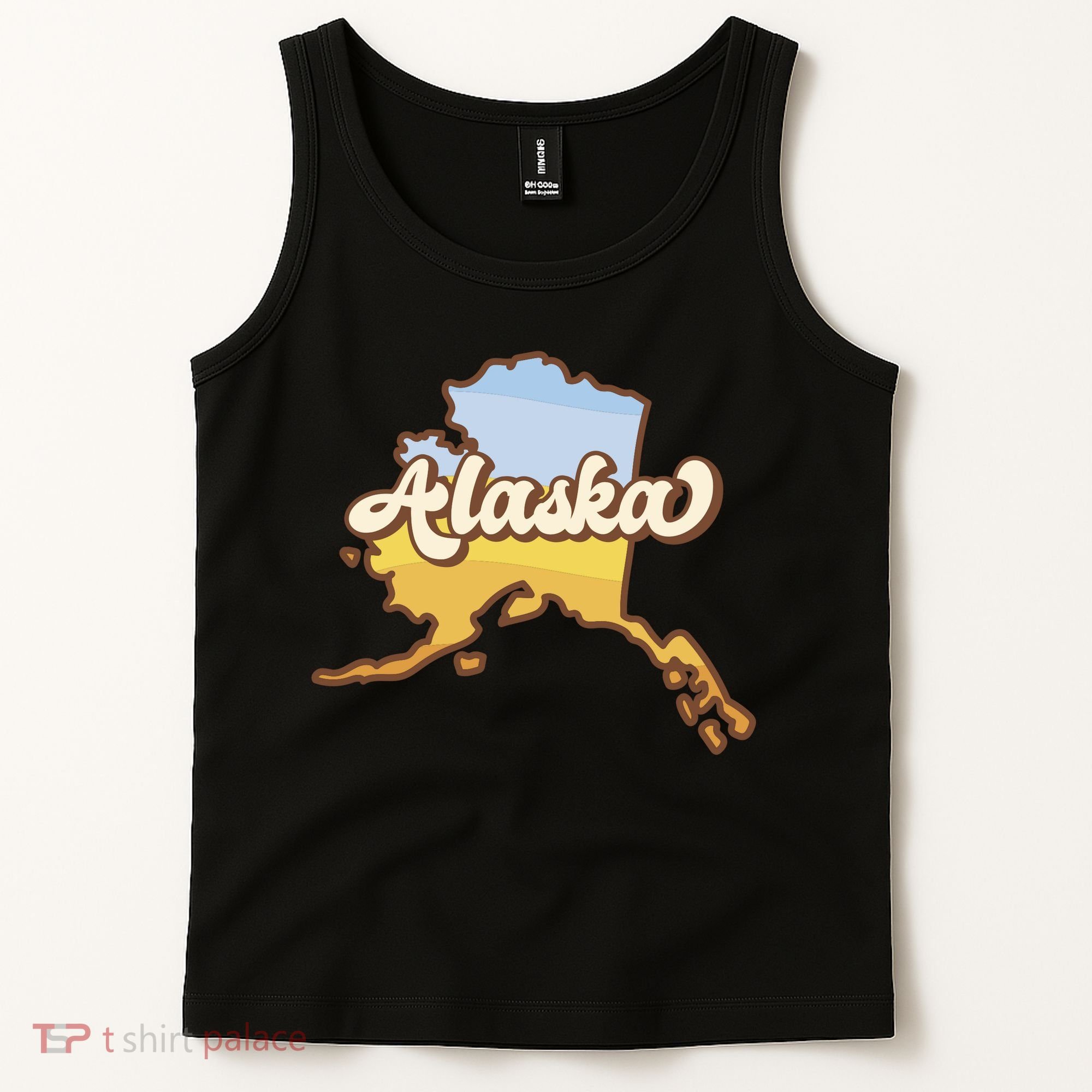 Retro Alaska State Logo Tank Top