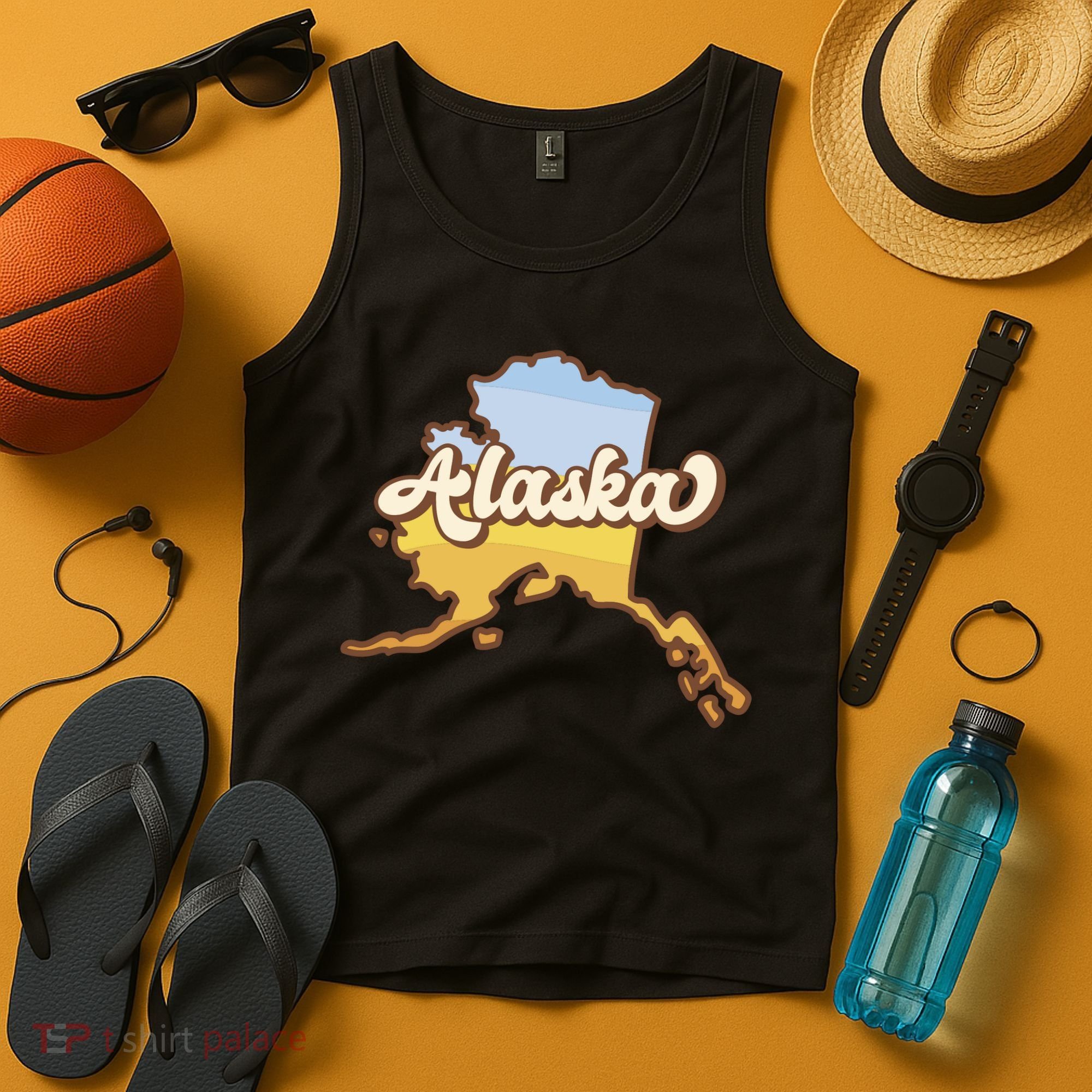 Retro Alaska State Logo Tank Top