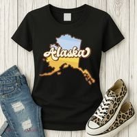 Retro Alaska State Logo Women's T-Shirt thumb 3