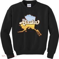 Retro Alaska State Logo Kids Sweatshirt thumb 0