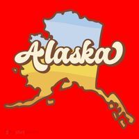 Retro Alaska State Logo Santa Hat thumb 1