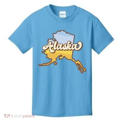 Retro Alaska State Logo Kids T-Shirt