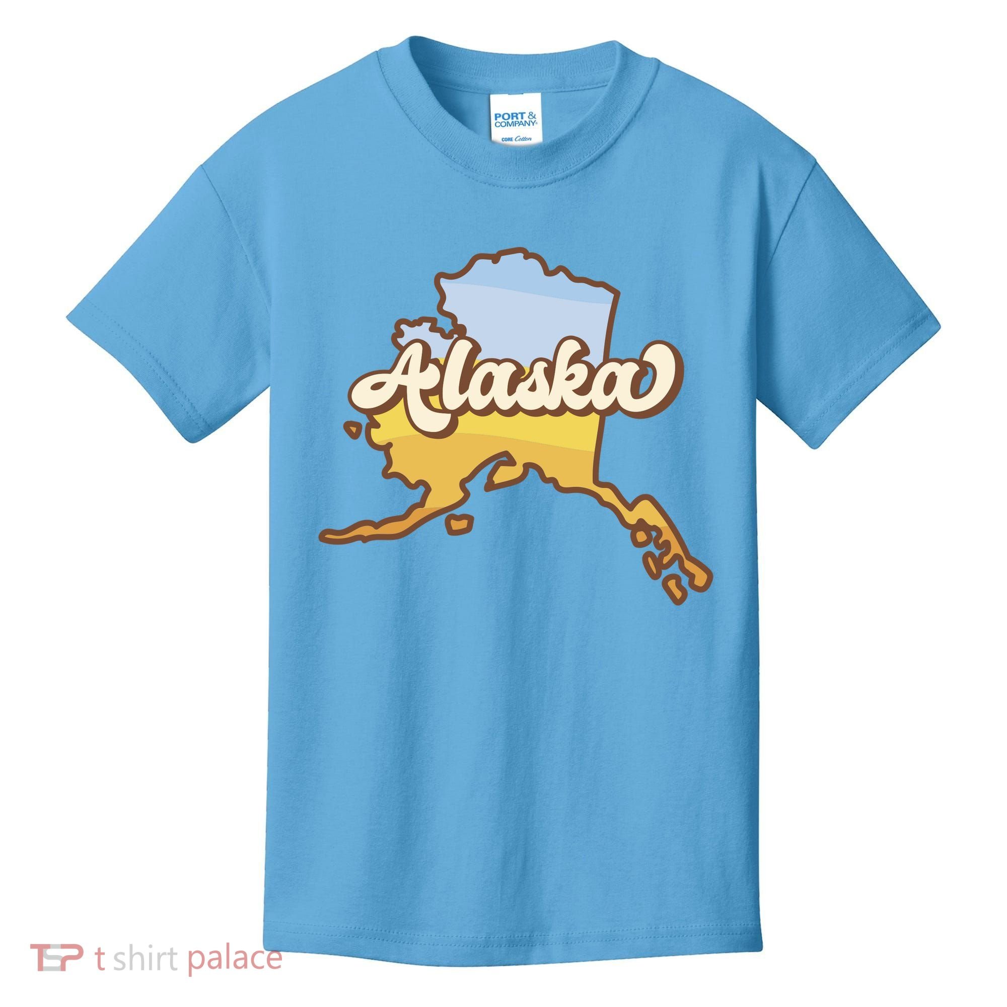Retro Alaska State Logo Kids T-Shirt