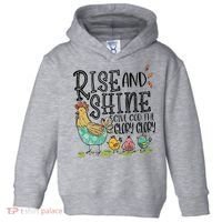 Rise And Shine Give God The Glory Funny Chicken Christian Toddler Hoodie thumb 0
