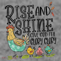 Rise And Shine Give God The Glory Funny Chicken Christian Toddler Hoodie thumb 2