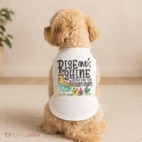 Rise And Shine Give God The Glory Funny Chicken Christian Doggie Tank thumb 2