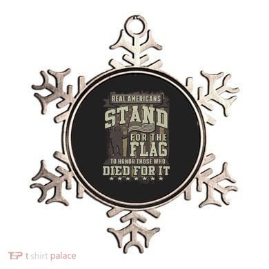 Real Americans Stand For The Flag To Honor The Fallen Gift Ornament