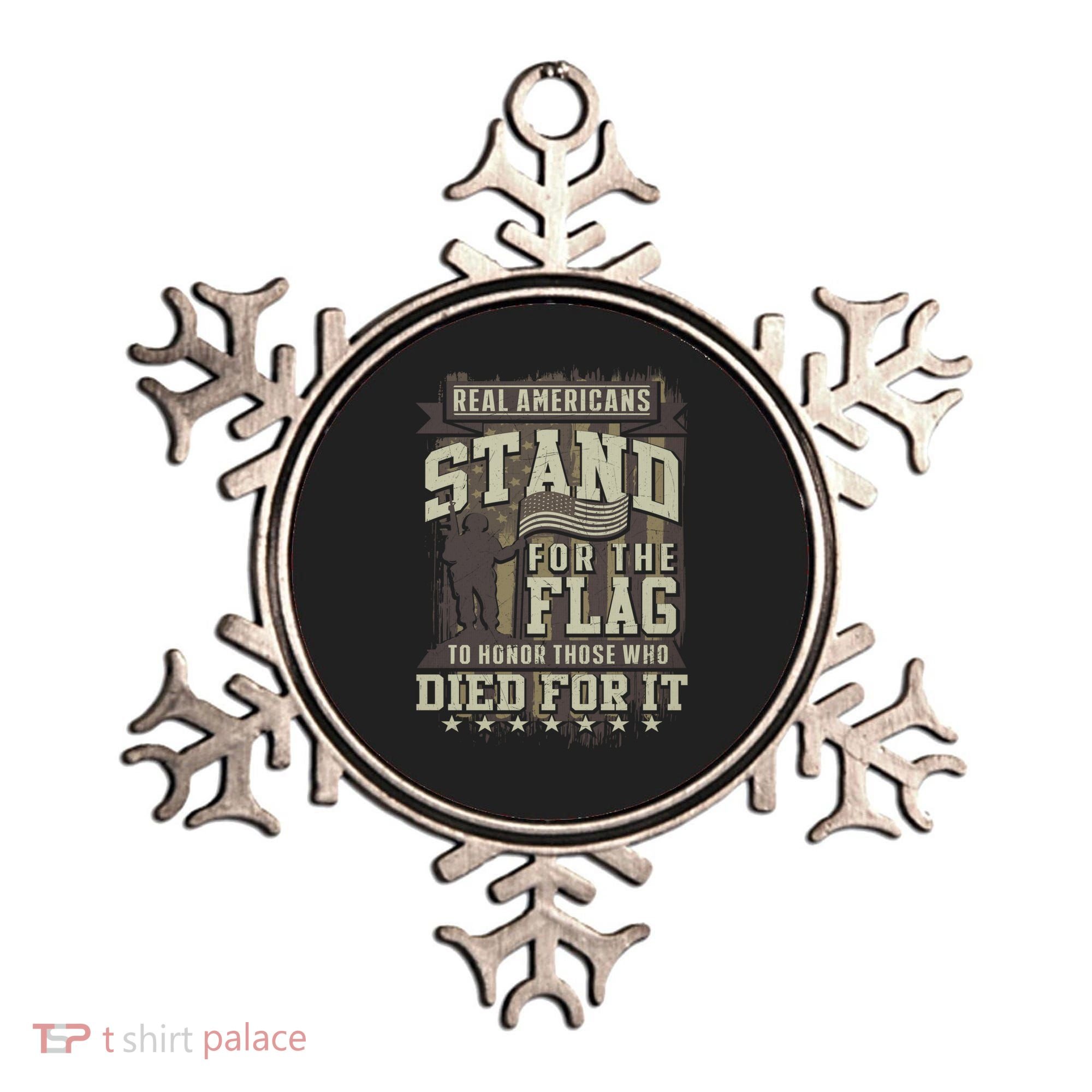 Real Americans Stand For The Flag To Honor The Fallen Gift Ornament