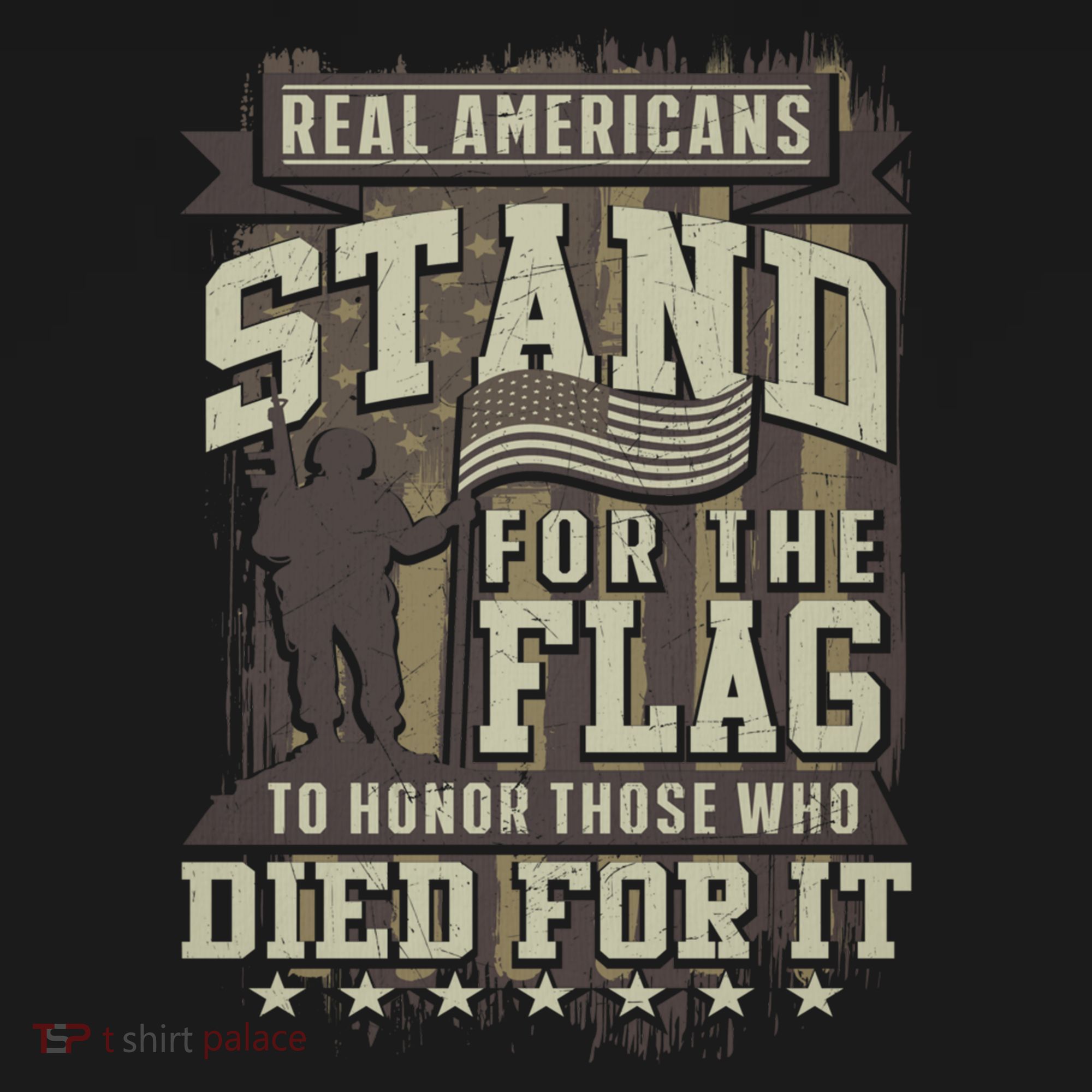 Real Americans Stand For The Flag To Honor The Fallen Gift Ornament
