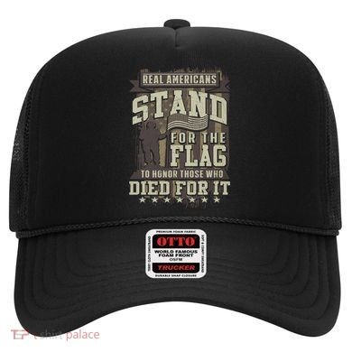 Real Americans Stand For The Flag To Honor The Fallen Gift Hat