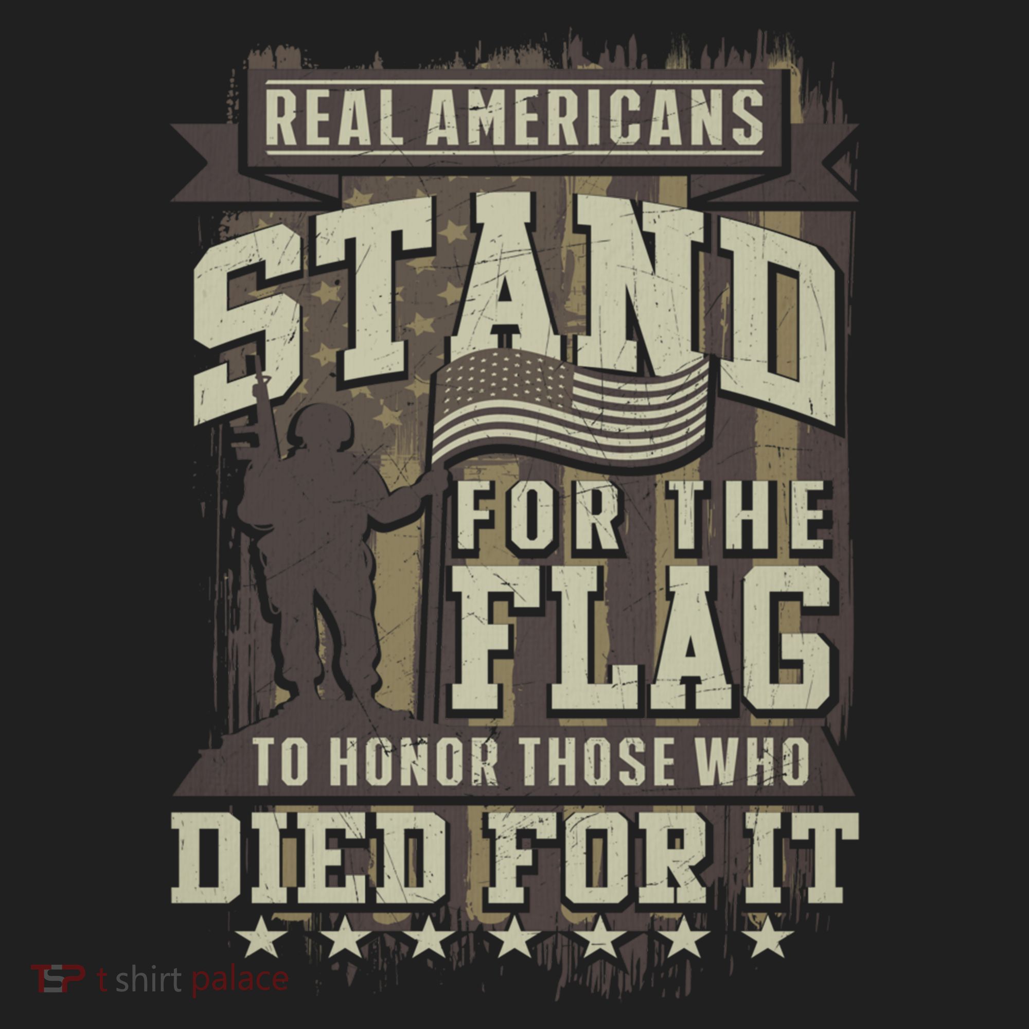 Real Americans Stand For The Flag To Honor The Fallen Gift Hat