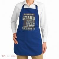 Real Americans Stand For The Flag To Honor The Fallen Gift Apron thumb 2