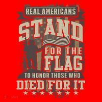 Real Americans Stand For The Flag To Honor The Fallen Gift Santa Hat thumb 1