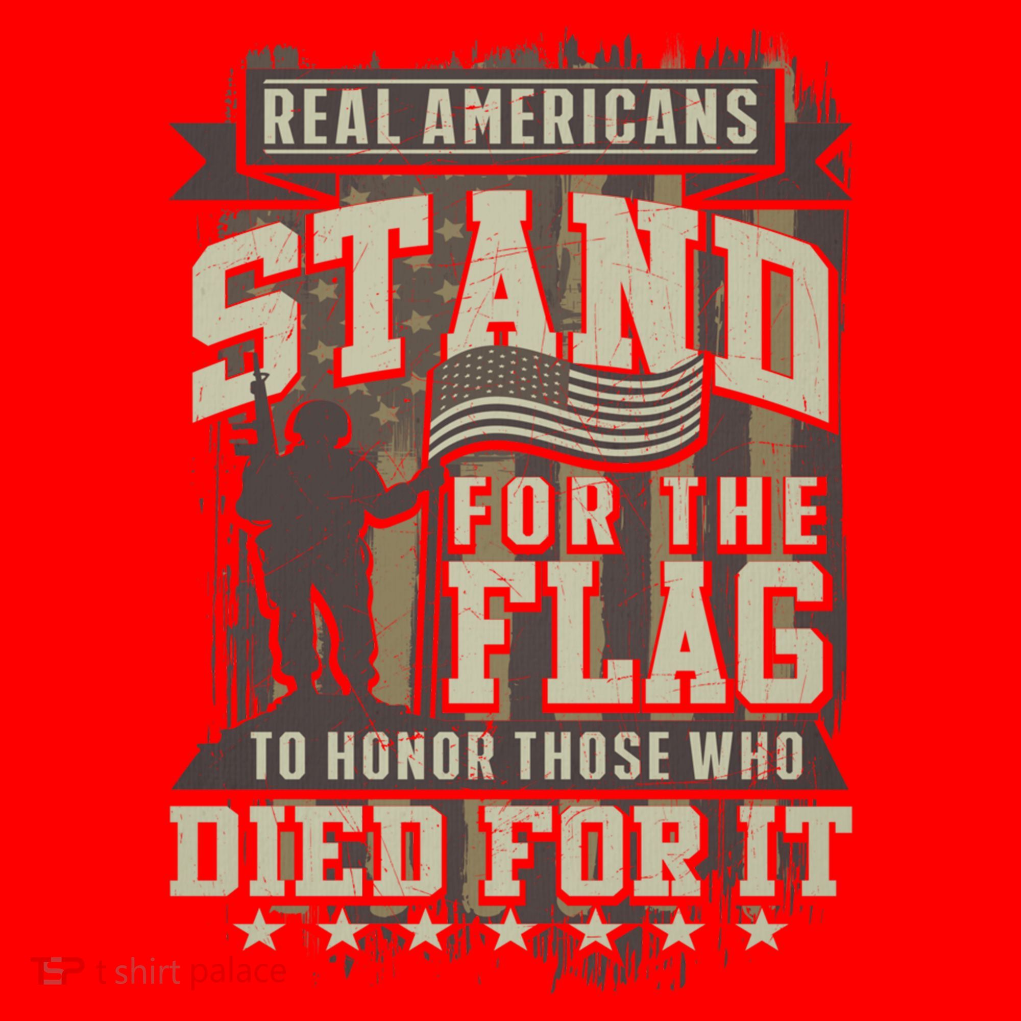 Real Americans Stand For The Flag To Honor The Fallen Gift Santa Hat