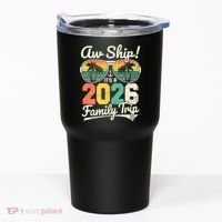 Retro Aw Ship It's A 2026 Family Trip Vacation Tumbler thumb 0